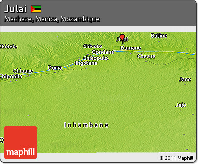 Physical Panoramic Map of Julai