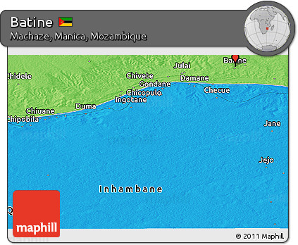 Political Panoramic Map of Batine