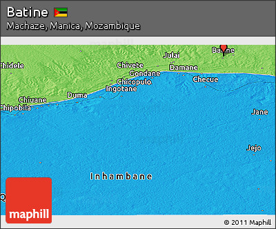 Political Panoramic Map of Batine