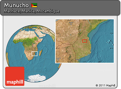 Satellite Location Map of Munucho