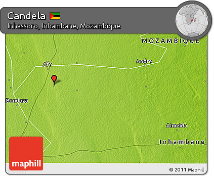 Physical 3D Map of Candela