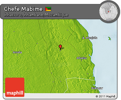 Physical 3D Map of Chefe Mabime