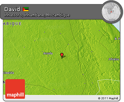 Physical 3D Map of David