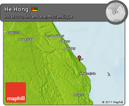 Physical 3D Map of He Hong