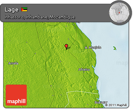 Physical 3D Map of Lage