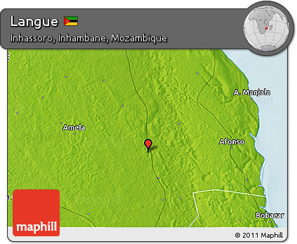 Physical 3D Map of Langue