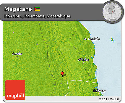 Physical 3D Map of Magatane