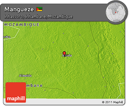 Physical 3D Map of Mangueze