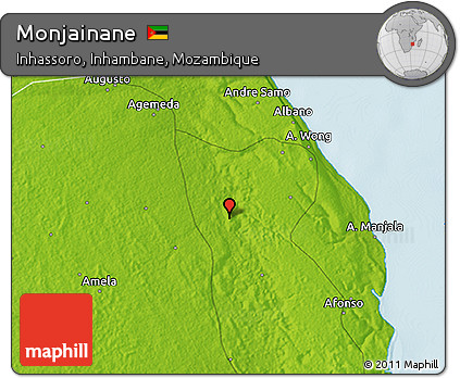 Physical 3D Map of Monjainane