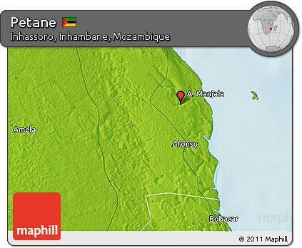 Physical 3D Map of Petane