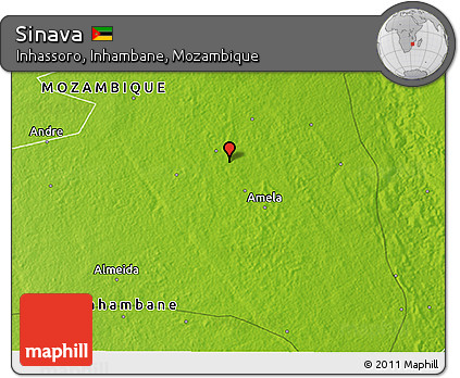 Physical 3D Map of Sinava