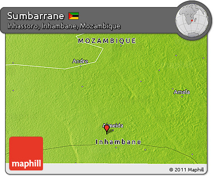 Physical 3D Map of Sumbarrane