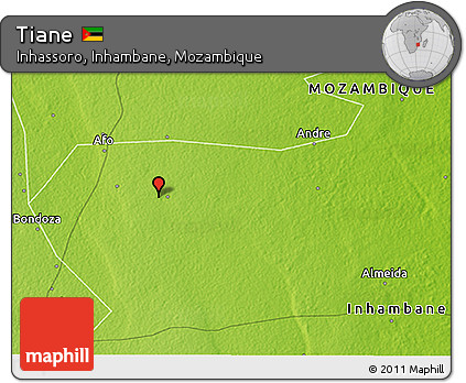 Physical 3D Map of Tiane