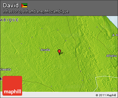 Physical 3D Map of David