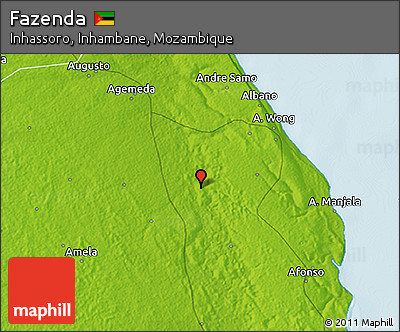 Physical 3D Map of Fazenda