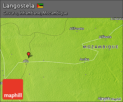 Physical 3D Map of Langostela