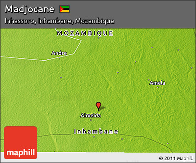 Physical 3D Map of Madjocane