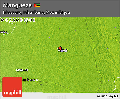 Physical 3D Map of Mangueze