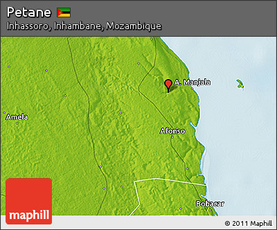 Physical 3D Map of Petane