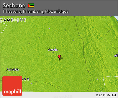 Physical 3D Map of Sechene