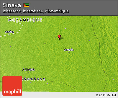 Physical 3D Map of Sinava