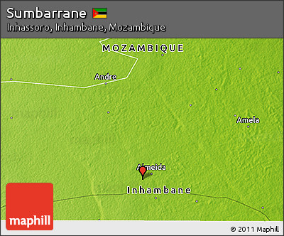 Physical 3D Map of Sumbarrane