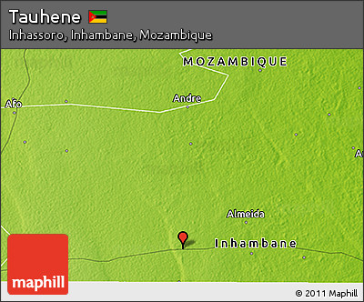 Physical 3D Map of Tauhene