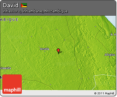 Physical 3D Map of David