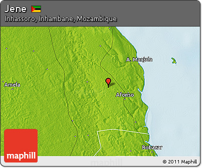 Physical 3D Map of Jene