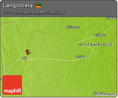Physical 3D Map of Langostela