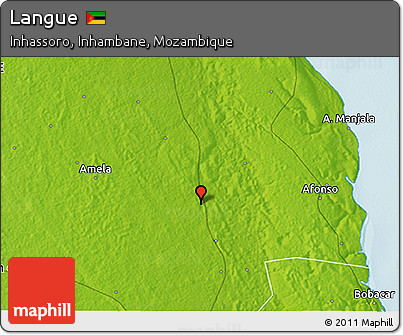 Physical 3D Map of Langue