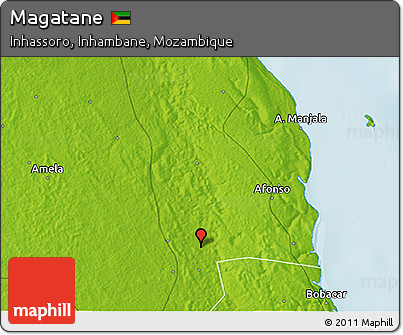 Physical 3D Map of Magatane