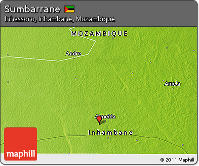 Physical 3D Map of Sumbarrane