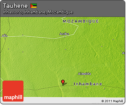 Physical 3D Map of Tauhene