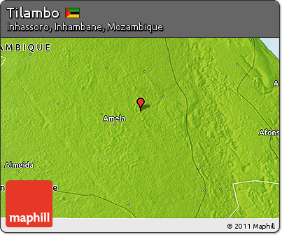 Physical 3D Map of Tilambo