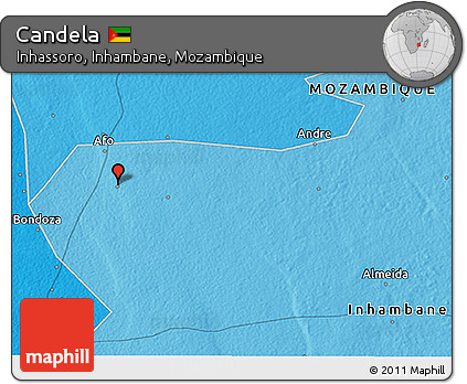 Political 3D Map of Candela