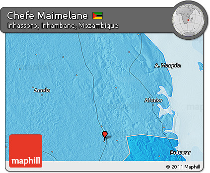 Political 3D Map of Chefe Maimelane
