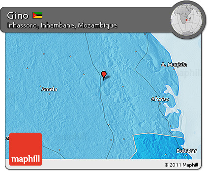 Political 3D Map of Gino