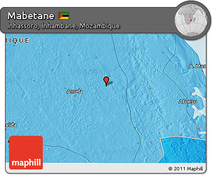 Political 3D Map of Mabetane