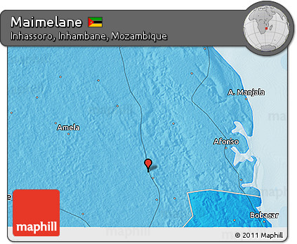 Political 3D Map of Maimelane