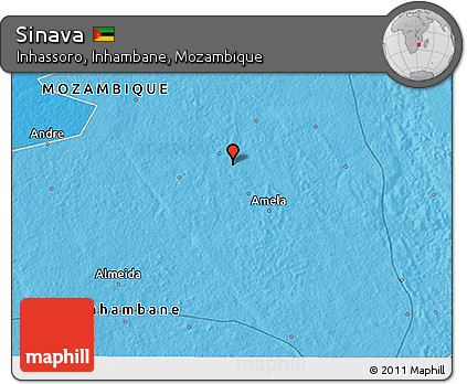 Political 3D Map of Sinava