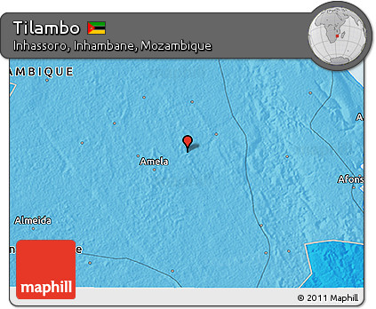 Political 3D Map of Tilambo