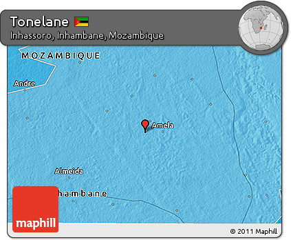 Political 3D Map of Tonelane