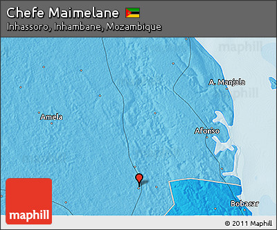 Political 3D Map of Chefe Maimelane