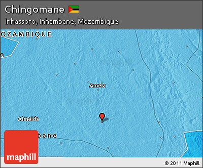 Political 3D Map of Chingomane