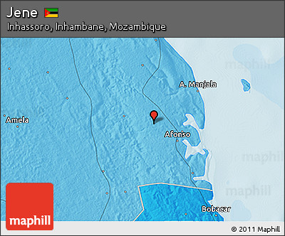Political 3D Map of Jene