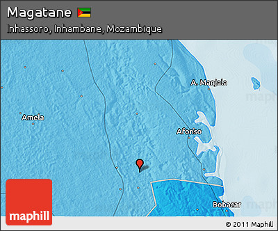 Political 3D Map of Magatane