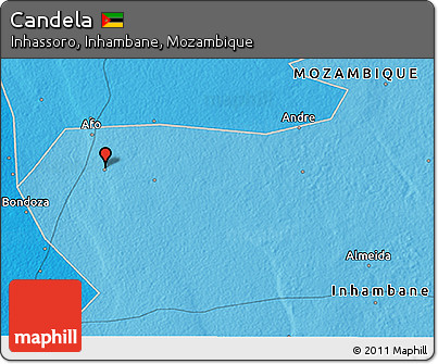 Political 3D Map of Candela