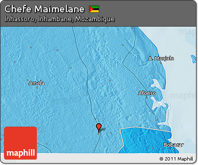 Political 3D Map of Chefe Maimelane