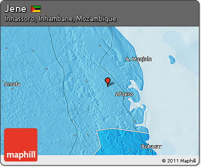 Political 3D Map of Jene